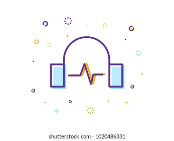 The headphone illustration