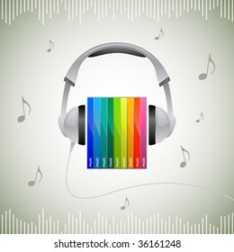 Headphone Illustration. Vector