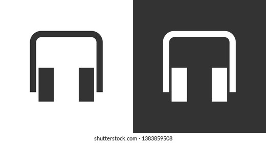 Headphone Ilustration Icon Symbol Vector