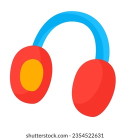 headphone of international youth day flat icon style