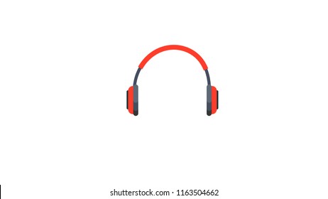 Headphone isolated vector illustration