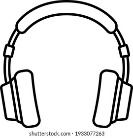 A headphone isolated vector illustration.