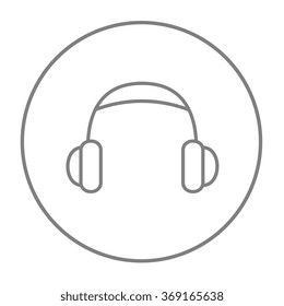 Headphone line icon.