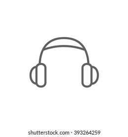Headphone line icon.