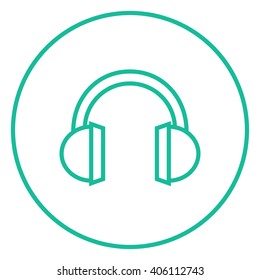 Headphone line icon.