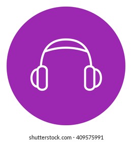 Headphone line icon.