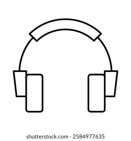 Headphone Line Icon. Device, Technology, Smart Device, AI Line Editable Stroke Icons