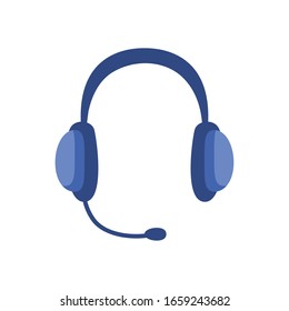 Headphone line style icon design, Device music sound audio stereo technology volume headset and ear theme Vector illustration