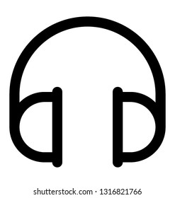 Headphone line vector icon vector  