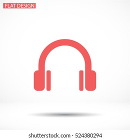 headphone. line vector icon