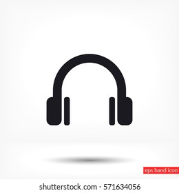 headphone . line vector icon