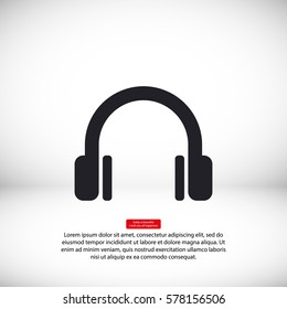 headphone . line vector icon