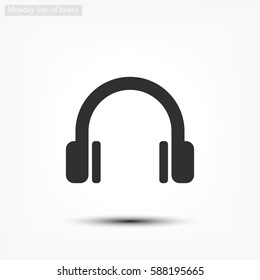 headphone . line vector icon