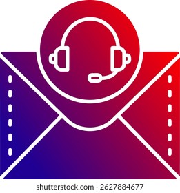 Línea de auriculares Vector Icon Design