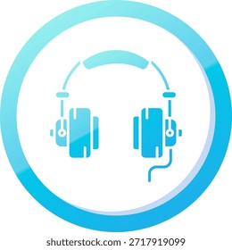 Línea de auriculares Vector Icon Design