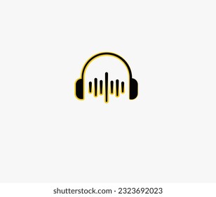 headphone logo design music logo design 