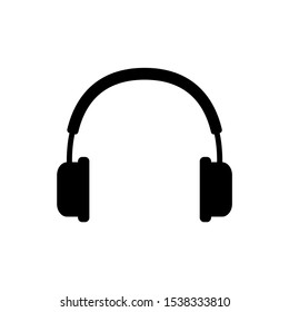 headphone logo icon vector illustration