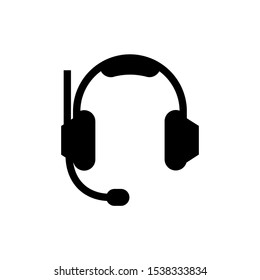 headphone logo icon vector illustration