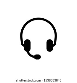 headphone logo icon vector illustration