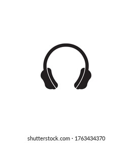 headphone logo vector design illustration template