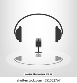 headphone, microphone