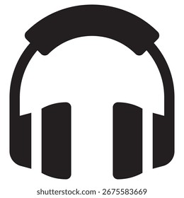 Icono moderno del Vector de los auriculares – Plantilla mínima del símbolo de la ilustración para el diseño móvil del UI del App del Web