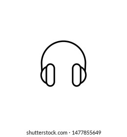 headphone music earphone icon vector illustration