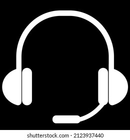 Headphone. Musical accessory. badge. vector design