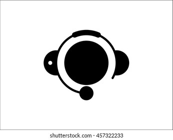 headphone on white background