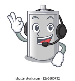 With headphone packaging for crackers isolation cartoon product