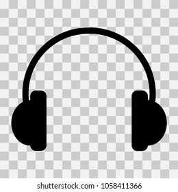 Headphone sign icon, vector illustration. 