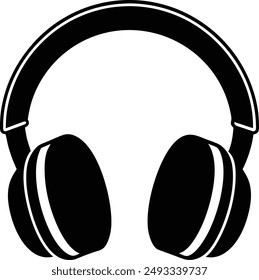 Headphone Silhouette | Modern Audio Headset | Headset | Headphone Icons