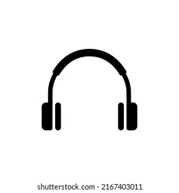 Headphone simple icon for apps and web sites