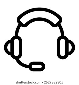 Headphone Simple Vector Icon Collection