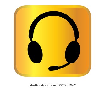 headphone for support or service