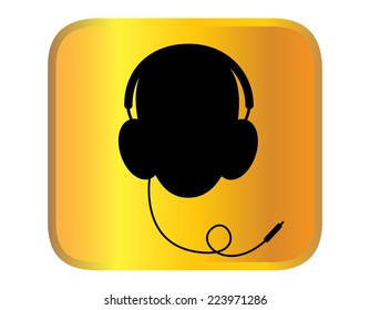 headphone for support or service