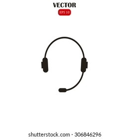 headphone for support or service