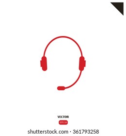 headphone for support or service