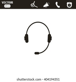 headphone for support or service