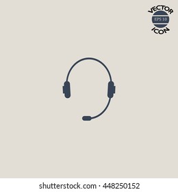 headphone for support or service