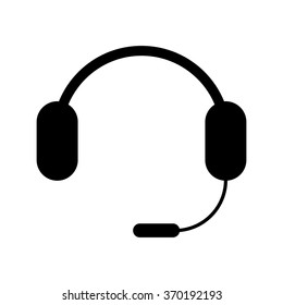 Headphone for support or service - icon
