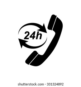 Headphone for support or service - vector icon