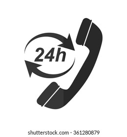 Headphone for support or service  - vector icon