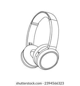 Headphone and technology for listening to music. earphones icon, headphone design vector illustration. 

