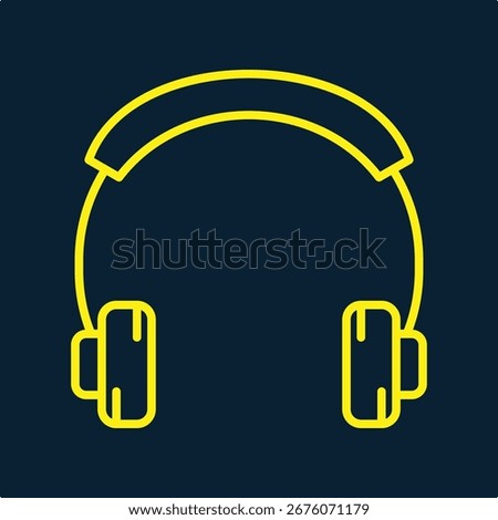 Headphone trendy artwork design useful creative vector Illustration fascinating colorful background.eps