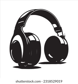 Headphone  Vector Art, Icons and silhouette