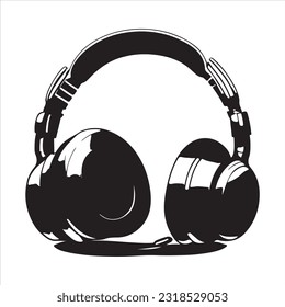 Headphone  Vector Art, Icons and silhouette