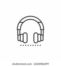 Headphone vector collection. Illustration design for business. Stock vector.