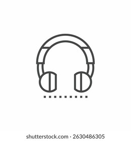 Headphone vector collection. Illustration design for business. Stock vector.