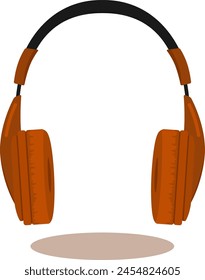 Headphone vector design chocolate color
